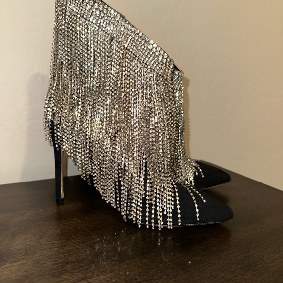Sophia Webster Xena crystal fringe heel boots 5.5 - Picture 3 of 5